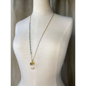 Crystal Necklace with Turquoise